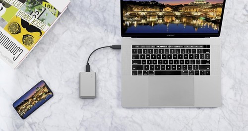 LaCie Portable SSD 2 To, Disque dur externe, USB-C, USB 3.2 de 2e génération - Afbeelding 2 van 4