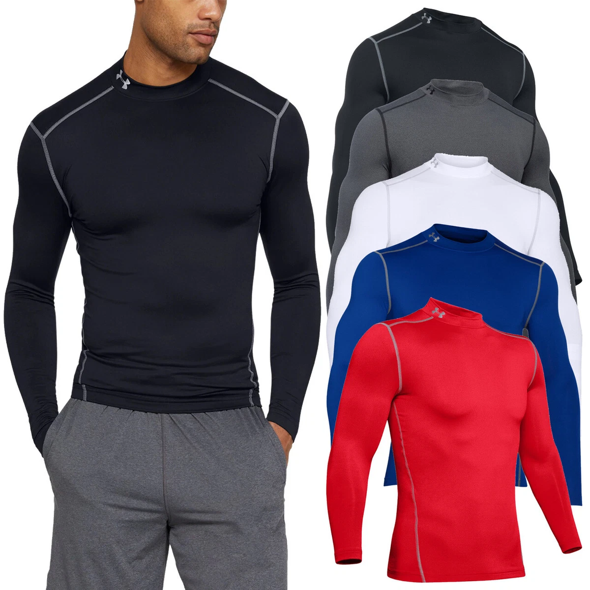 Under Armour Men's UA Coldgear Armour Compression Mock Turtleneck