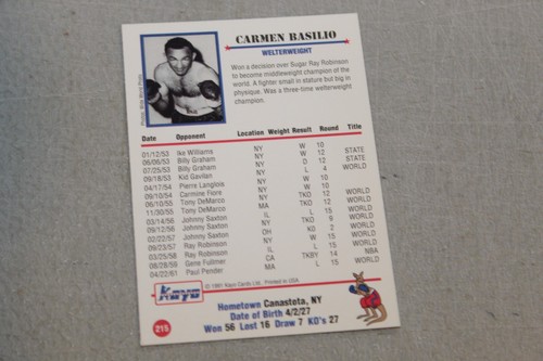 1991 Kayo Boxing Card Complete Finish Fill Your List Set U-Pick - Picture 398 of 468