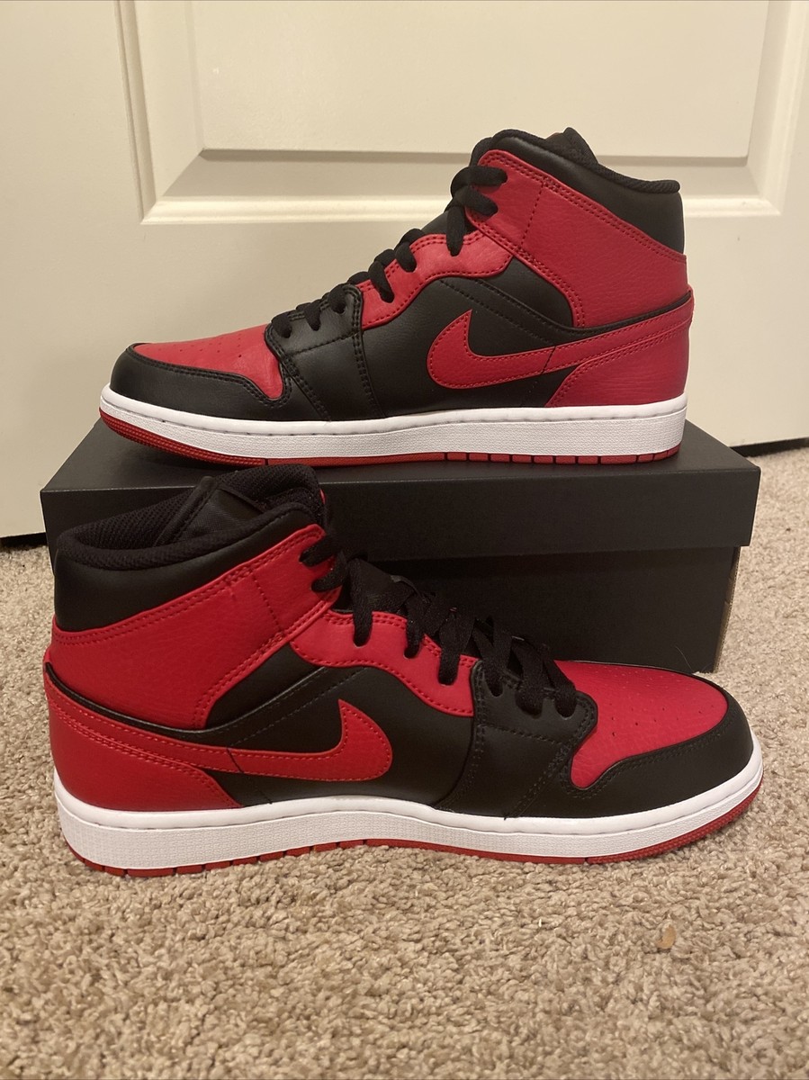 Nike Air Jordan 1 Mid Banned (2020) GS Size 6.5Y - 554725-074