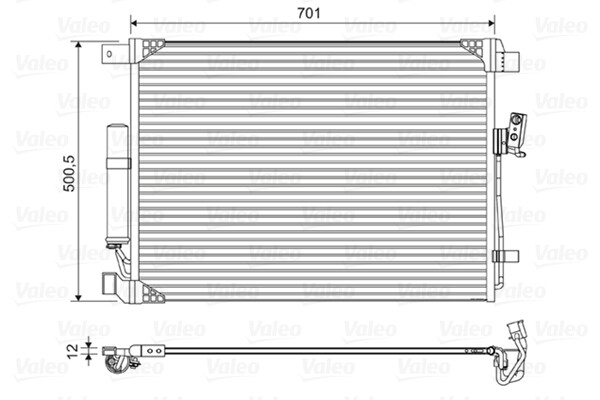 Valeo Kondensator Klimaanlage FüR Nissan NP300 Navara Pick-Up D23 2.3 Dci-image