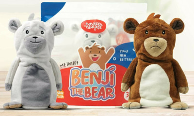 Benji the Bear Reversible Toy Plush 8'' X 5'' Yummy Smell NEW