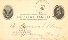 California Simi 1903 duplex  1889-1971  Postal Card.
