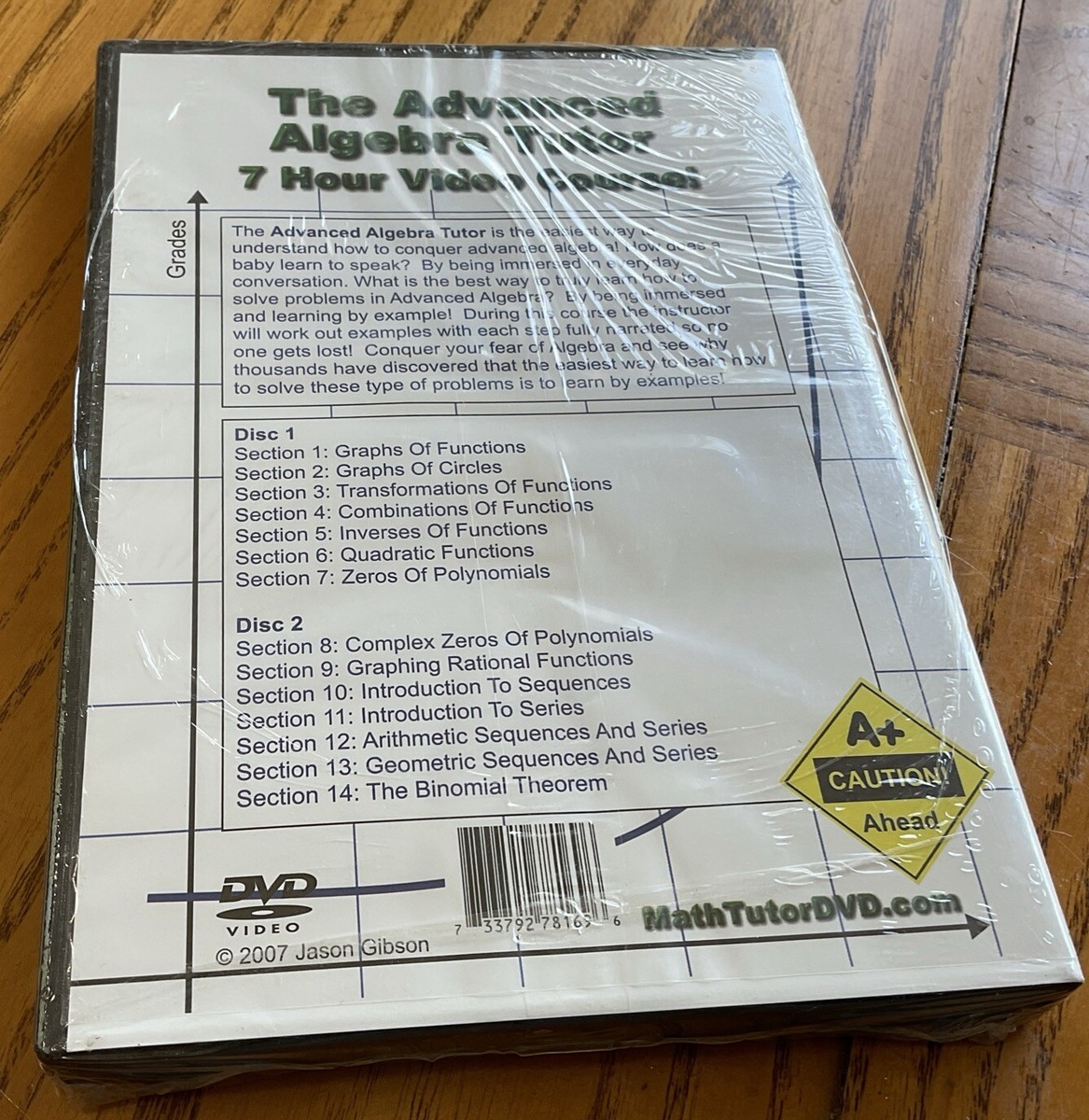 その他 Advanced Alegebra Tutor: 7 Hour Video Course [DVD] [Import] Advanced Alegebra Tutor: 7 Hour Video Course [DVD] [Import] 【公式