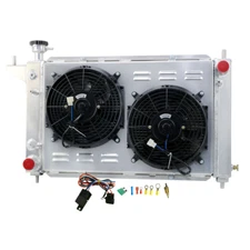 3 Rows Radiator Shroud Fan Kit Fit 1994~1996 1995 Ford Mustang V6 V8 3.8 5.0L US