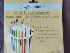 New Pen Pencil and Paint Brush Organizer Crafter's Square Art Tool Storage