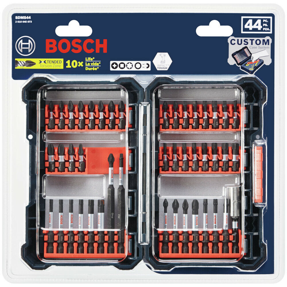 Bosch Custom Case 44-Piece 1/4-in Impact Driver Bit Set Bosch Custom Case 44-Piece 1/4-in Impact Driver Bit Set