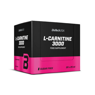 BioTech USA L-Carnitine 3000 mg 20x25 ml (500ml) Diät Fettabbau (64,98 /l)