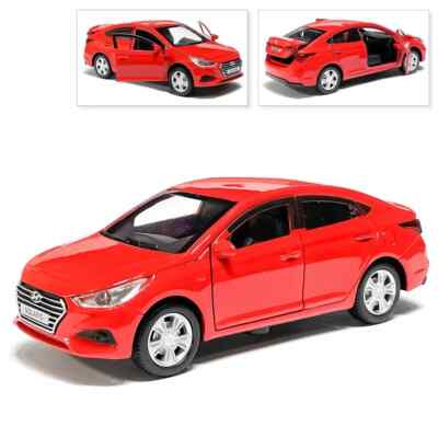 Hyundai Solaris Metal Model Diecast Car Scale, Collectible Toy