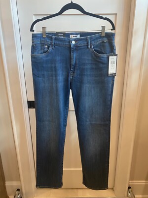 Mavi Kendra Jeans Women s Size 31 X 32 Stretch High Rise Straight Leg Dark Blue