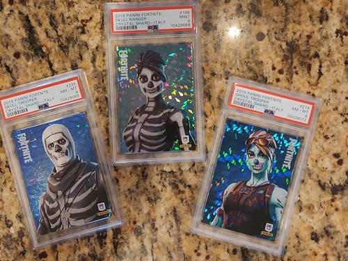 OG HALLOWEEN 2019 LOT (3) Panini Fortnite Series 1 Crystal Shard Skull Ghoul PSA - 第 2/11 張圖片