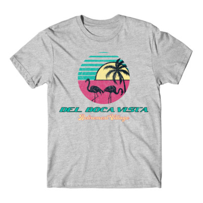 NEW ''Del Boca Vista'' Cosmo Kramer Florida Costanza Funny 90s TV Seinfeld Shirt