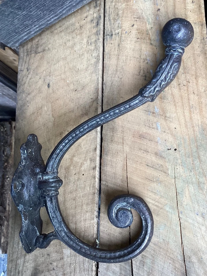 BELLE PATERE ANCIENNE EN FONTE PORTE MANTEAU / CHAPEAU /FIN XIXE RARE - Photo 2/4