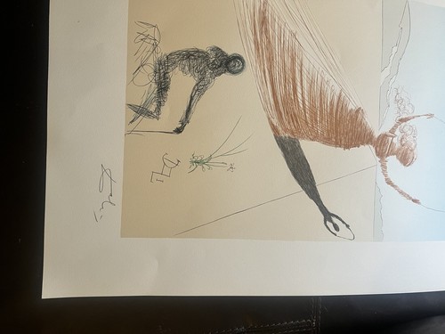 Lithograph Of Salvador Dali Alice In The Wonderland Signed ( The Frontispiece) - Picture 15 of 18
