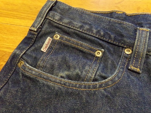 Pantalones de mezclilla azul algodón ajuste tradicional 44X30 para hombre - marca Carhartt - - Imagen 5 de 9