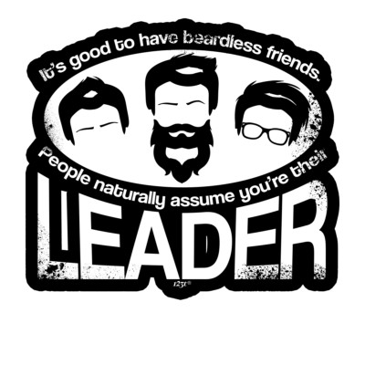 2 x Car Stickers its good to have beardless friends Decal Window Bumper ...