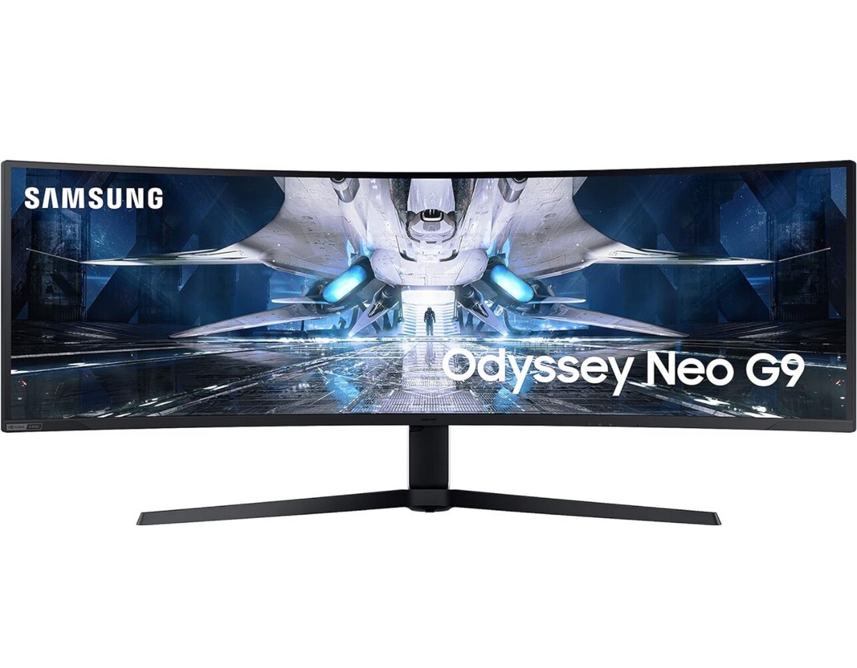Odyssey G9 モニタースタンドと謎パーツ Samsung 57インチ Odyssey G9 向けモニターアーム | Ergotron