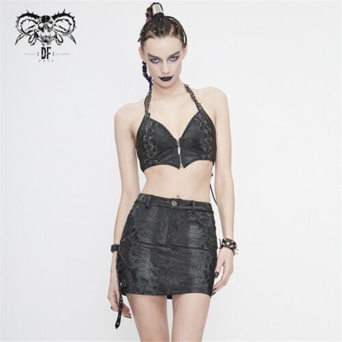 Steampunk Women Casual Shorts Black Belt Decoration Mini Short Streat Skirts - Picture 1 of 21
