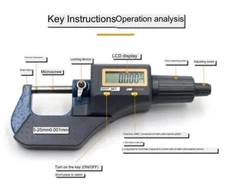 Digital Outer Diameter Micrometer, High-precision Electronic Micrometer