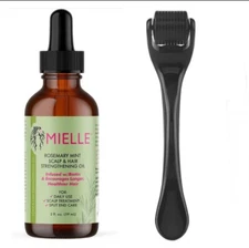 Mielle Organics Rosemary Mint Scalp & Hair Strengthening Oil Biotin Derma Roller