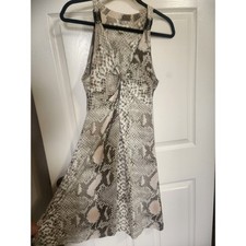 Kenneth Cole Snake-Print Sleeveless Dress