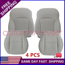 For 2014-16 Subaru Forester Driver & Passenger Side Perf Leather Seat Cover Gray