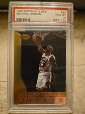 Michael Jordan 1996 Bowman’s Best #80 PSA 10 Gem Mint GOAT Chicago Bulls 
