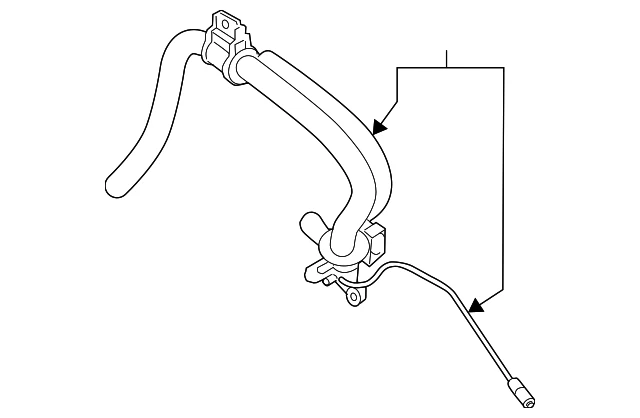 Genuine Nissan 2012-2014 Nissan Maxima - Pressure Hose 49720-9N00B - Image 2 of 3