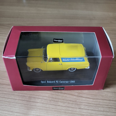 STARLINE 1/43 - Opel Rekord P2 Caravan Wäsche Schnelldienst 1960