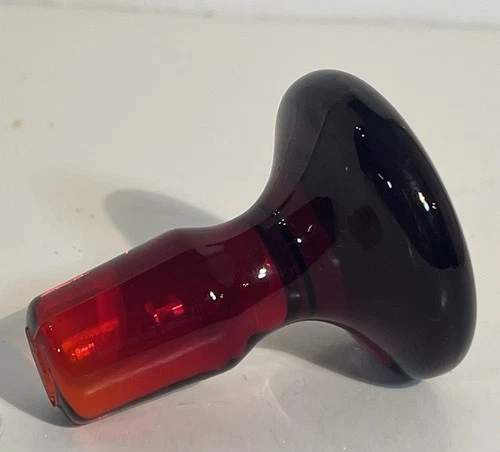 Vintage Blenko? Glass Decanter Stopper READ
