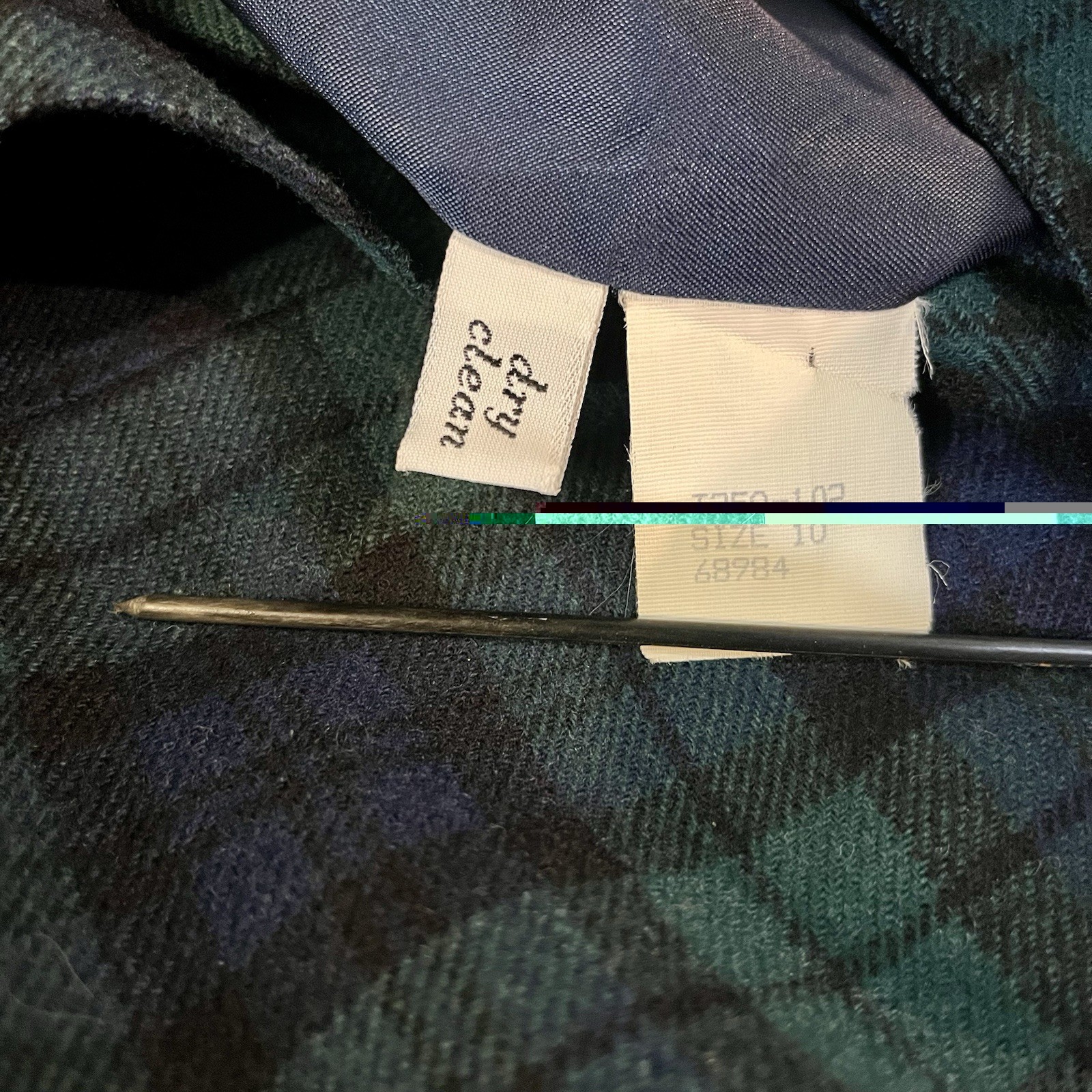 Vintage Womens Pendelton Authentic Black Watch Tartan Size 10 Blazer Skirt USA 2 image 7