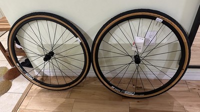 DT Swiss P1850 Spline Wheel Set - Black With Gravel Tires