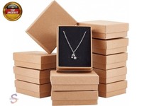 Nbeads 12 StüCk Karton Schmuckschatulle, Rechteck Kraftpapier Schachtel Schmuck