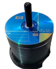 Pack Of 73 Unused CD’s HP CD-R 52 x Media 700mb Data 80 Min Recordable New Open