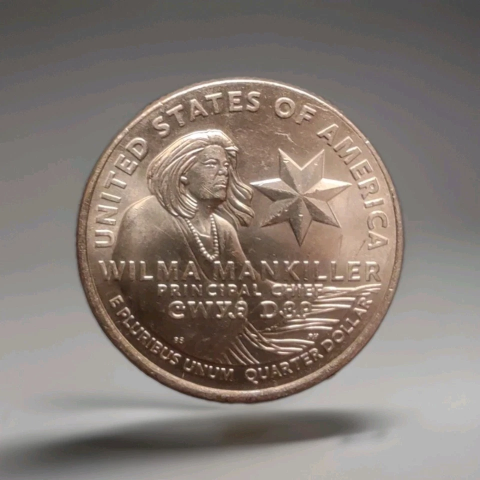 2022 P Wilma Mankiller "In Cod We Trust" Rare Errors Quarter - Image 4 of 4