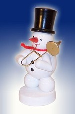 Christmas Decoration Snowman With Trumpet Height 8Cm New Snow Ice Man Winter