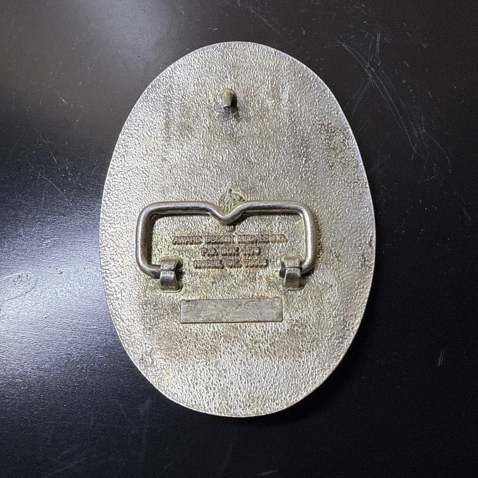 Hebilla de cinturón de latón occidental calavera de búfalo nativo americano suroeste vaquero rodeo Foto 4 de 4