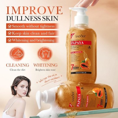 Papaya Duschgel Nourishing Lightening Peeling Deep Clean Feuchtigkeitsgel
