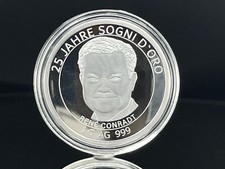 MEDAL JUBILEUSZOWY Z 999/- CZYSTE SREBRO "25 LAT SOGNI D'ORO" POLOWANIE NA BIŻUTERIĘ