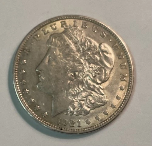 1921 Morgan Silver Dollar EF Extremely Fine condition 90% Silver In Capsule AUTH