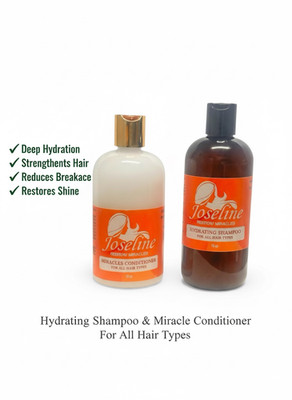 Joseline Regrow Miracles Hydrating Shampoo & conditioner set -Deep moisture