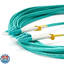trueCABLE LC to LC OM4 Fiber Patch Cable, 25m (82.02ft), UPC Polish, 100GB Mu