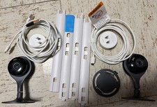 Two Google Nest Cam Indoor Security Camera A0005 1st Gen Tested Wired Pre-owned