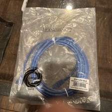 ECAT5-4PR-10BLB Przewód / kabel / przewód, niebieski kabel krosowy 10 stóp. Nowy