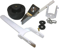 04-1599 Toilet Flapper Complete Flush Valve Assembly Kit with Flush Lever, for E