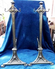 English Secessionist Firedogs & Companion Set