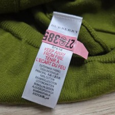 Burberry Kids Olive Cardigan with Logo - Pre-Owned