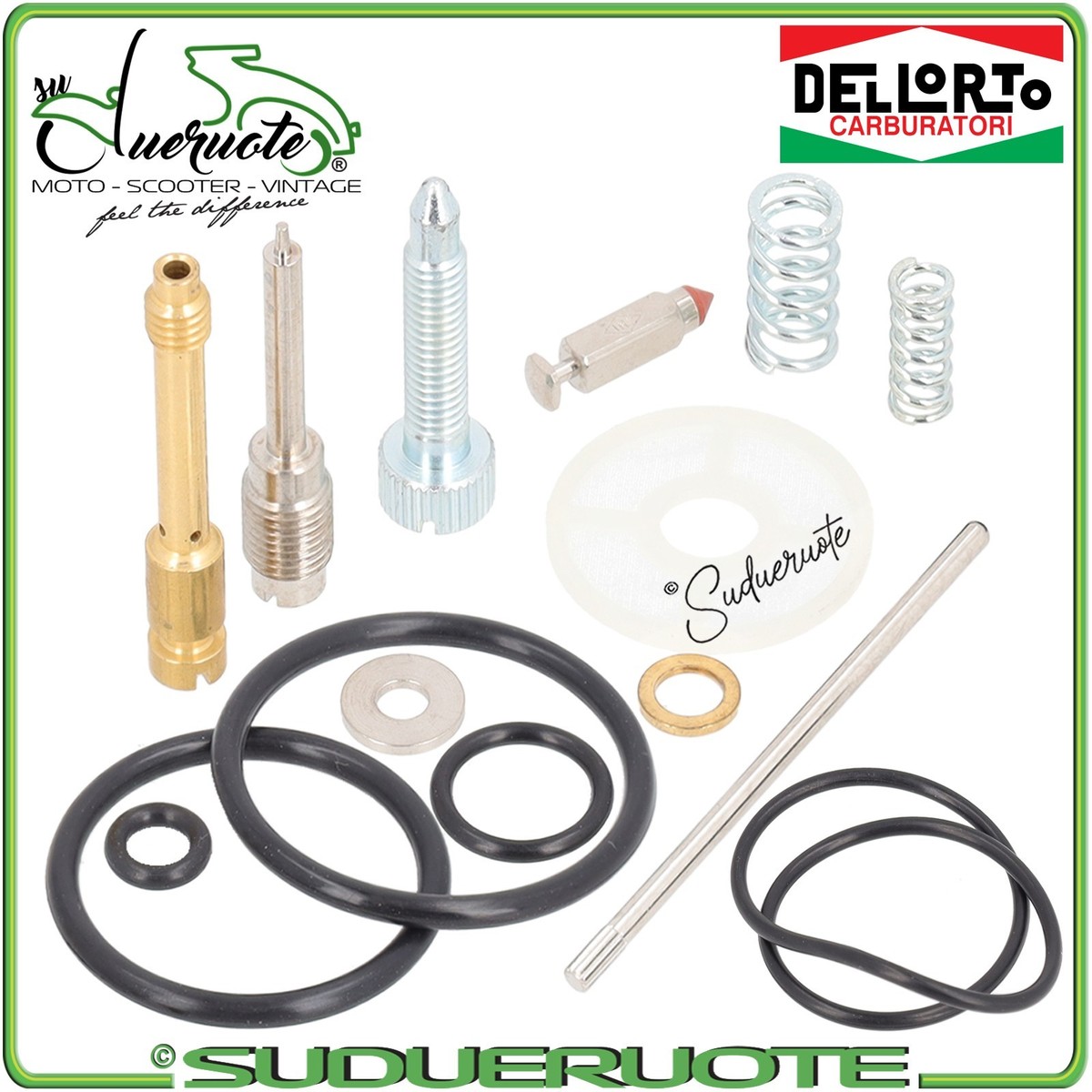Kit Ricostruzione Carburatore Per Hyosung GV 250 – 10 Pezzi Di Ricambio In Metallo E Gomma