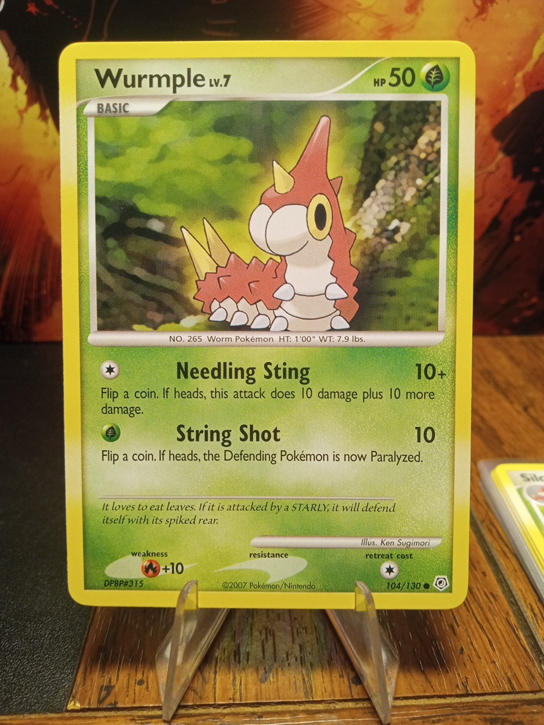 2007 Pokemon Diamond & Pearl Base Set Wurmple #104 Extremely LP