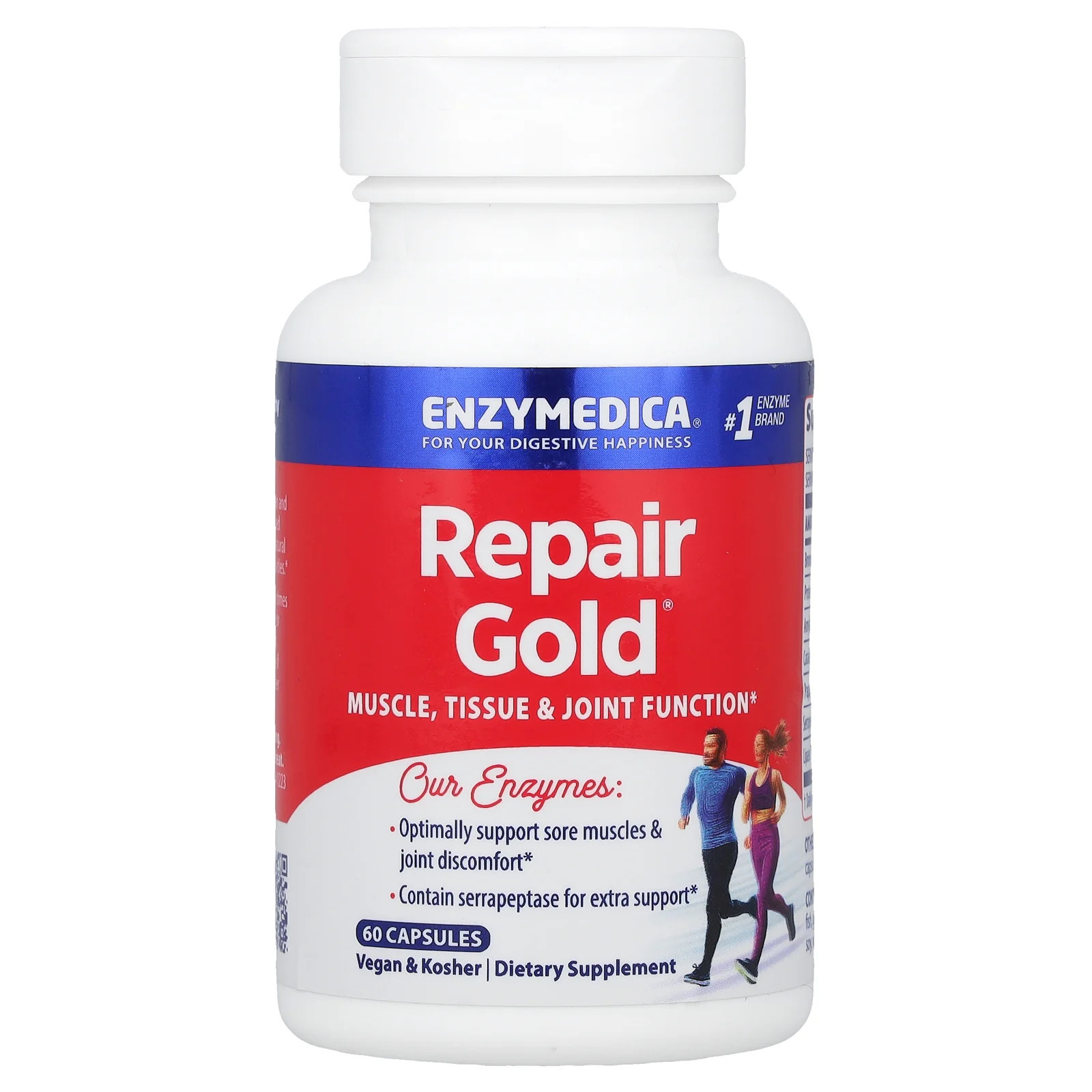 Enzymedica Repair Gold 60 капсул без казеина, без молочных продуктов, без яиц